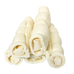 BULLYSTICKS & MORE Beef Cheek Rolls for Dogs (10-12" Extra Thick - 3 Count) - Beef Cheek Bones for Dogs - Dog Parents Choice - Premium No Hide Rolls