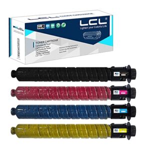 lcl compatible toner cartridge replacement for ricoh 842251 842252 842253 842254 im c3000 im c3500 (4-pack,black,cyan,magenta,yellow)