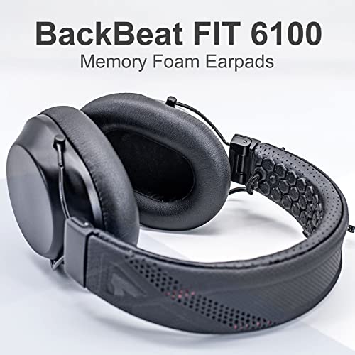 Earpads Replacement for BackBeat FIT 6100 backbeat fit6100 Headphones - Protein Leather/Ear Cushion/Ear Cups by JESSVIT