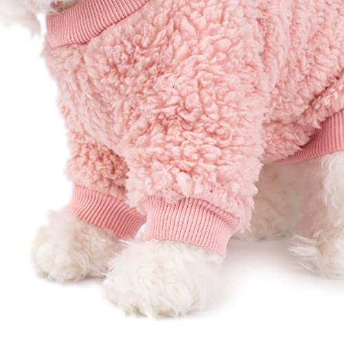 Dog Sweaters for Small Dog Boys or Girls Cat Puppy Clothes Sweatshirts Soft Warm Winter Coats Apparels for Dogs and Cats (Small, Angel Pink)