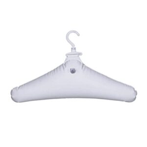 Coat Hanger 5pcs/Pack Inflatable Clothes Hanger Foldable Creative Hanger No Trace Rotatable Clothing Storage Holder Clothes Hanger (Color : 5pcs White)