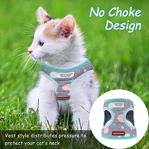 Pet Dog Harness, Walk-in Small Dog Harness and Leash Set, Soft and Non-Deformable Puppy Vest + 1.8m Dog Leash, Anti-Escape Puppy Kitten Harness, Suitable for Outdoor Walking of Cats and Small Dogs…