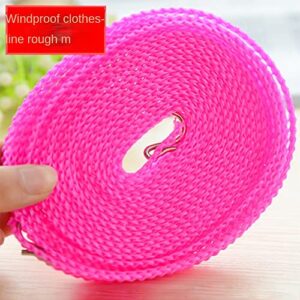 2Pcs Clotheslines 32.8ft Length Camping Clothesline Clothes Drying Rope Portable Windproof Travel 10m Clothesline for Indoor Outdoor Laundry Perfect Windproof Clothes Line Random Color (10M-2Pcs)