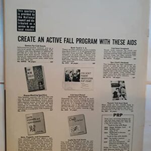 Cub Scout Program Quarterly - September-October-November - Fall 1964