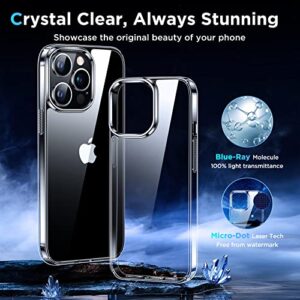 Simtect Ultra Clear Designed for iPhone 14 Pro Max Case, [Non-Yellowing] [10 FT Military Drop Protection] Slim Fit Yet Protective Shockproof Bumper with Airbag Phone Case Cover 6.7 Inch- Crystal Clear