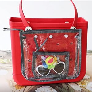 TEYOUYI Clear Designer Insert Bags for BOGG Bag Travel Organizer Storage Pop in Bogg Bag-Set of 2