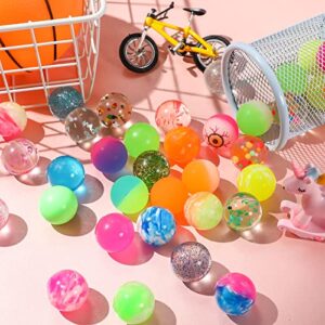 24 Pack 1.25 Inch Cat Toy Bouncy Balls Interactive Cat Ball for Indoor Cats Pet Favorite Gift Colorful Pet Ball with High Elasticity for Exercise and Interactive Play