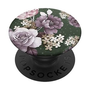 floral cherry blossoms purple phone popper popsockets swappable popgrip