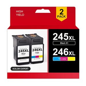 pg245 cl-246 ink cartridge replacement for canon pg-245xl cl-246xl for canon pixma mx490 mx492 mg2520 mg2522 mg2920 mg3022 ts202 ts3120 ts3320 ip2820 (1 black+1 tri-color)