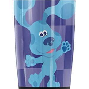 Logovision Blue's Clues Large Blue Stainless Steel 20 oz Travel Tumbler, Vacuum Insulated & Double Wall with Leakproof Sliding Lid