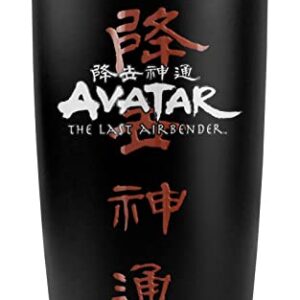 Avatar The Last Airbender Kanji Logo Stainless Steel 20 oz Travel Tumbler, Vacuum Insulated & Double Wall with Leakproof Sliding Lid