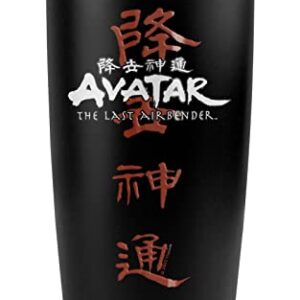 Avatar The Last Airbender Kanji Logo Stainless Steel 20 oz Travel Tumbler, Vacuum Insulated & Double Wall with Leakproof Sliding Lid