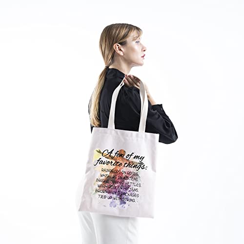 Broadway Musical Lover Gift A Few My Favorite Things Broadway Theater Fans Tote Bag (favorite things tote)