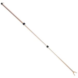doitool hanger retriever pole with hook- adjustable 50 feet high reach garment hook- extendable reaching stick pole to easily reach clothes and closet poles ( golden )