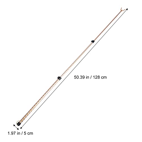 DOITOOL Hanger Retriever Pole with Hook- Adjustable 50 Feet High Reach Garment Hook- Extendable Reaching Stick Pole to Easily Reach Clothes and Closet Poles ( Golden )