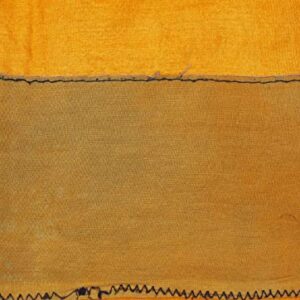 Peegli Vintage 100% Pure Silk Saree Yellow Woven Dress Making Fabric DIY Craft Sari