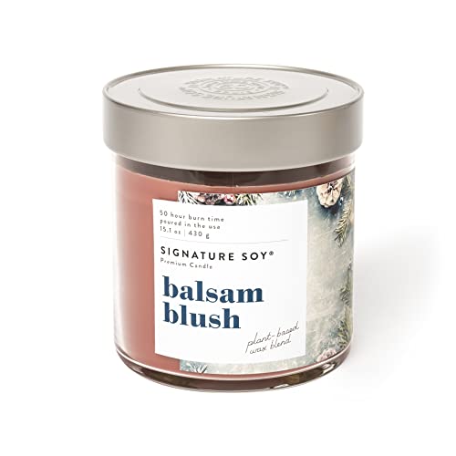 Signature Soy Lidded Balsam Blush Scented Candle, Large Jar