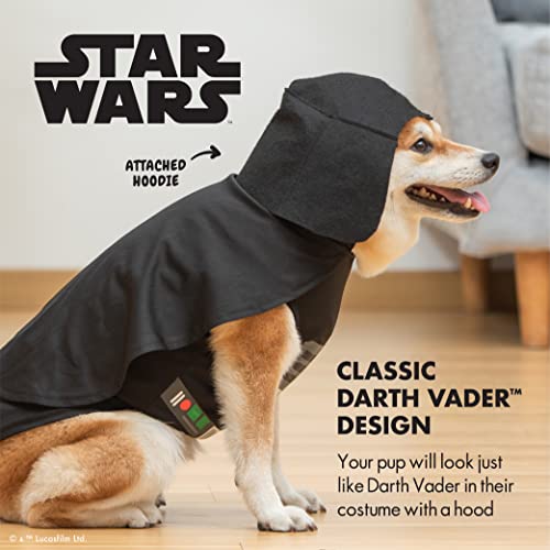 Star Wars: Darth Vader Halloween 2022 Pet Costume -Small - |Star Wars Halloween Costumes for Dogs, Funny Dog Costumes | Officially Licensed Star Wars Dog Halloween Costume, Black (FF14744-22)