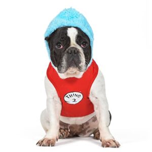dr. seuss for pets the cat in the hat: halloween thing 2 costume- large | funny halloween costumes for dogs, officially licensed dr. seuss dog halloween costume