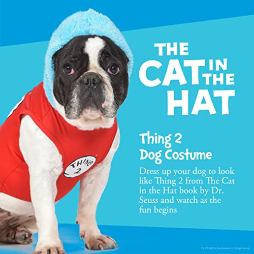 Dr. Seuss for Pets The Cat in The Hat: Halloween Thing 2 Costume- Large | Funny Halloween Costumes for Dogs, Officially Licensed Dr. Seuss Dog Halloween Costume