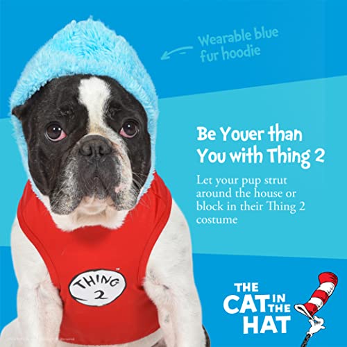 Dr. Seuss for Pets The Cat in The Hat: Halloween Thing 2 Costume- Large | Funny Halloween Costumes for Dogs, Officially Licensed Dr. Seuss Dog Halloween Costume