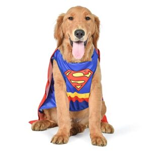dc comics superhero superman halloween dog costume - medium - | dc superhero halloween costumes for dogs, funny dog costumes | officially licensed dc dog halloween costume