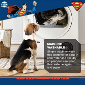 DC Comics Superhero Superman Halloween Dog Costume - Medium - | DC Superhero Halloween Costumes for Dogs, Funny Dog Costumes | Officially Licensed DC Dog Halloween Costume