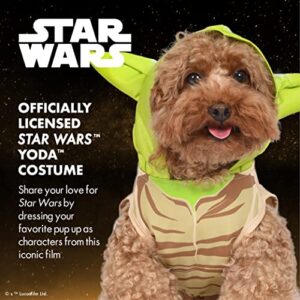 Star Wars: Yoda Halloween 2022 Pet Costume -Small - |Star Wars Halloween Costumes for Dogs, Funny Dog Costumes | Officially Licensed Star Wars Dog Halloween Costume, Multicolor (FF14733-22)