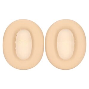 replacement ear pads，foam protein leather noise isolation soft wear earpads cushions for edifier w860nb w830bt bluetooth headset (brown)