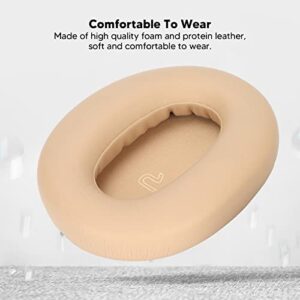 Replacement Ear Pads，Foam Protein Leather Noise Isolation Soft Wear Earpads Cushions for Edifier W860NB W830BT Bluetooth Headset (Brown)