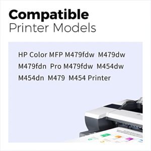 myCartridge 414A Toner Cartridge Remanufactured Replacement for HP 414A W2020A (with chip) use with Color Laserjet Pro MFP M479fdw M454dw M479fdn