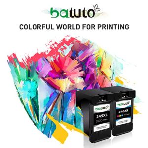 batuto Remanufactured for Canon 245xl Black Ink Cartridge Replacement for Canon 245 246 Ink Cartridge for Pixma MX490 MX492 MG2522 TR4500 TR4520 TS3100 TS3122 TS3300 TS3322 TS3320(1 Black)