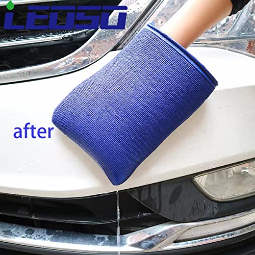 LEOSO Clay Bar Mitt, Fine Grade Wash Mitt Clay Bar Mitt Wash Mitt Clay Eraser Mitt for Car Detailing1PCS