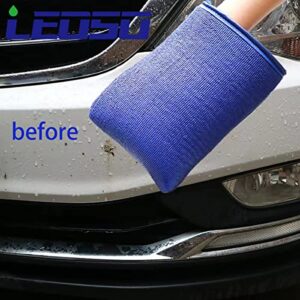 LEOSO Clay Bar Mitt, Fine Grade Wash Mitt Clay Bar Mitt Wash Mitt Clay Eraser Mitt for Car Detailing1PCS