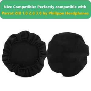 TaiZiChangQin 4 Pcs Stretch Sweat Absorption Ear Pads Covers Compatible with Parrot ZIK 1.0 2.0 3.0 by Philippe Headphone