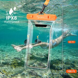 4 Pack Universal Waterproof Case,IPX8 Waterproof Phone Pouch Compatible for iPhone 13 12 11 Pro Max XS Max Samsung Galaxy s21 Google Up to 7.0", Cellphone Dry Bag for Vacation