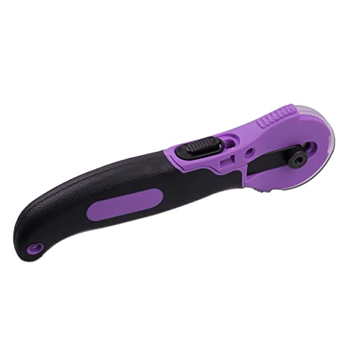 45mm Wavy Rotary Cutter with 5pcs Pinking Circular Refill Blades Fabric Paper Cutters Cutting Knife Patchwork Leather Sewing Tool