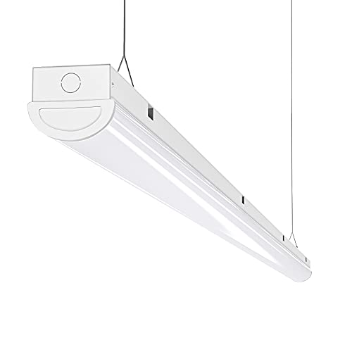 ANTLUX 110W LED Shop Light 8FT Linear Strip Lights Linkable, 12000 Lumens, 5000K, 8 Foot Garage Lights, Surface Mount and Hanging Ceiling Lighting Fixtures, Fluorescent Tube Replacement