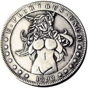 rare antique usa united states 1893 morgan cc dollar woman cool silver color antique restrike coin. discover now!