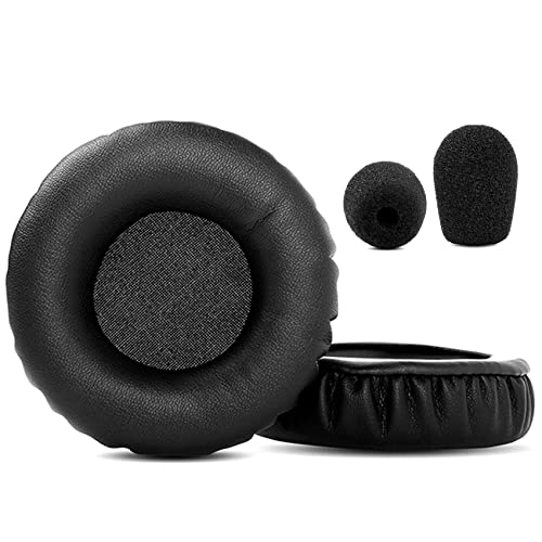 TaiZiChangQin Ear Pads Ear Cushions Mic Foam Kit Earpads Replacement Compatible with Jabra HSC011 UC Voice 550 MS Duo Wired USB Headphone