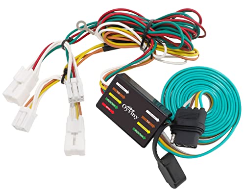 Oyviny 4 Way Flat Trailer Wiring Harness 55307 for Toyota RAV4 2001-2005, RAV4 Trailer Light Wiring