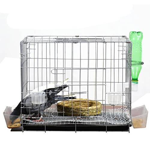 Pigeon Cage Chicken Cage Quail Cage Iron Cage for Pigeon Chicken Quail Duck Poultry Cage (50cm/20in)