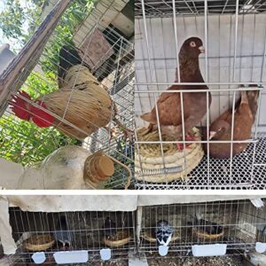 Pigeon Cage Chicken Cage Quail Cage Iron Cage for Pigeon Chicken Quail Duck Poultry Cage (50cm/20in)