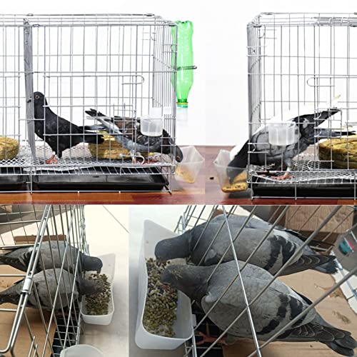 Pigeon Cage Chicken Cage Quail Cage Iron Cage for Pigeon Chicken Quail Duck Poultry Cage (50cm/20in)