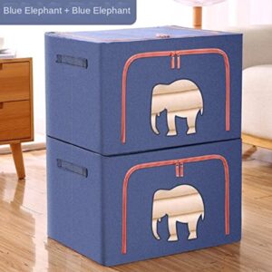 KBREE Wardrobe Storage Box Large Size Clothes Quilt Storage Box Fabric Dormitory Extra Large Household Folding Storage Box