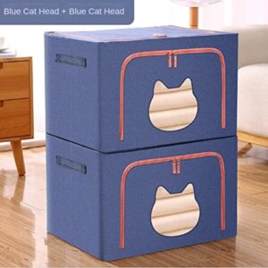 KBREE Wardrobe Storage Box Large Size Clothes Quilt Storage Box Fabric Dormitory Extra Large Household Folding Storage Box