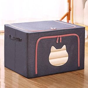 KBREE Wardrobe Storage Box Large Size Clothes Quilt Storage Box Fabric Dormitory Extra Large Household Folding Storage Box