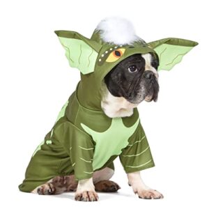 warner bros horror gremlins halloween costume for dogs with hood – size medium | dog costumes, cute pet scary costumes dogs| officially licensed products, green (ff21797)