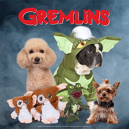 Warner Bros Horror Gremlins Halloween Costume for Dogs with Hood – Size Medium | Dog Costumes, Cute Pet Scary Costumes Dogs| Officially Licensed Products, Green (FF21797)