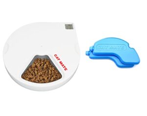 bundle of cat mate c500 automatic pet feeder with 2 extra ice packs